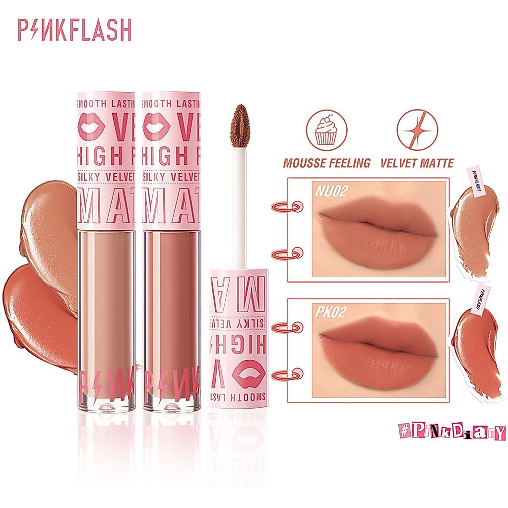 Pinkflash Pink Flash Silky Velvet Lip Cream Lipstick PF-L04