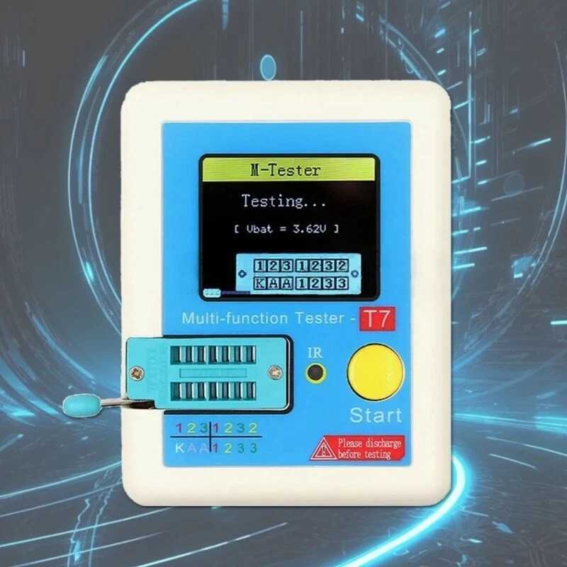 ESR Meter Multifunctional Transistor Tester Resistance Thyristor - LCR-T7