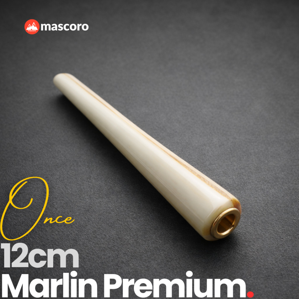 TOFA.ID Once pipa filter tulang moncong ikan marlin 12cm multi lubang cocok untuk kretek filter dan 