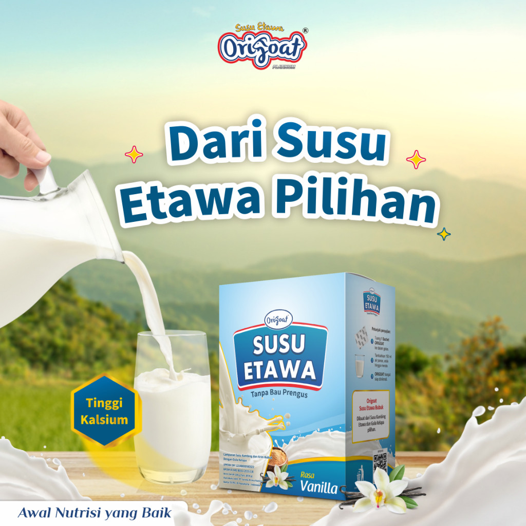 PROMO Susu Origoat Susu Kambing Etawa Herbal Alami Kemasan 250 gram - Susu Origoat Untuk Nyeri Sendi