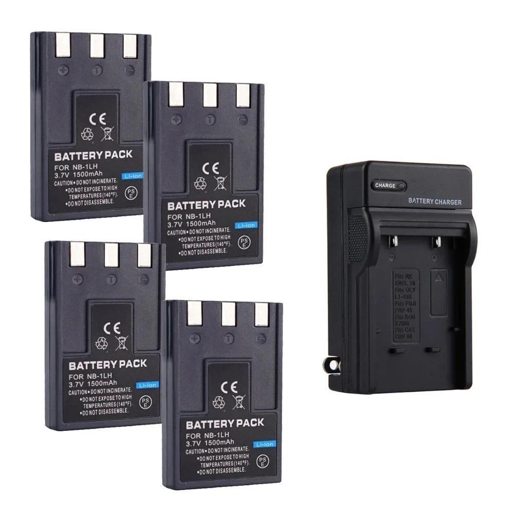 3.7V 1500mAH NB-1LH Battery Suitable for Canon IXUS 300A IXUS320 IXUS330 IXUS400 IXUS430 IXUS500 NB-