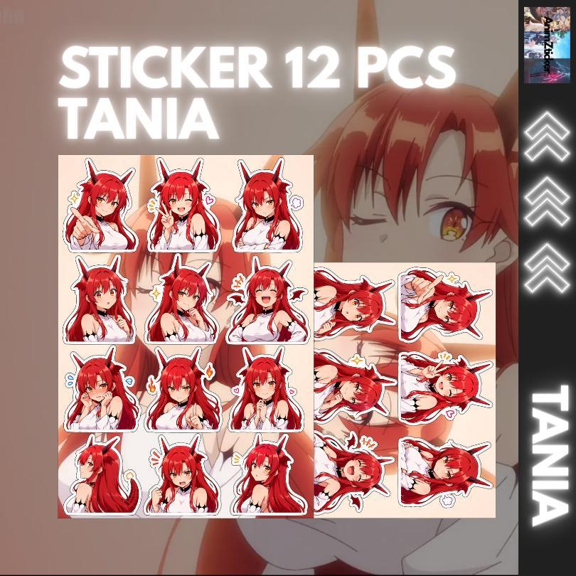 12 PCS Stiker Tania Anti Air - Stiker Lucu