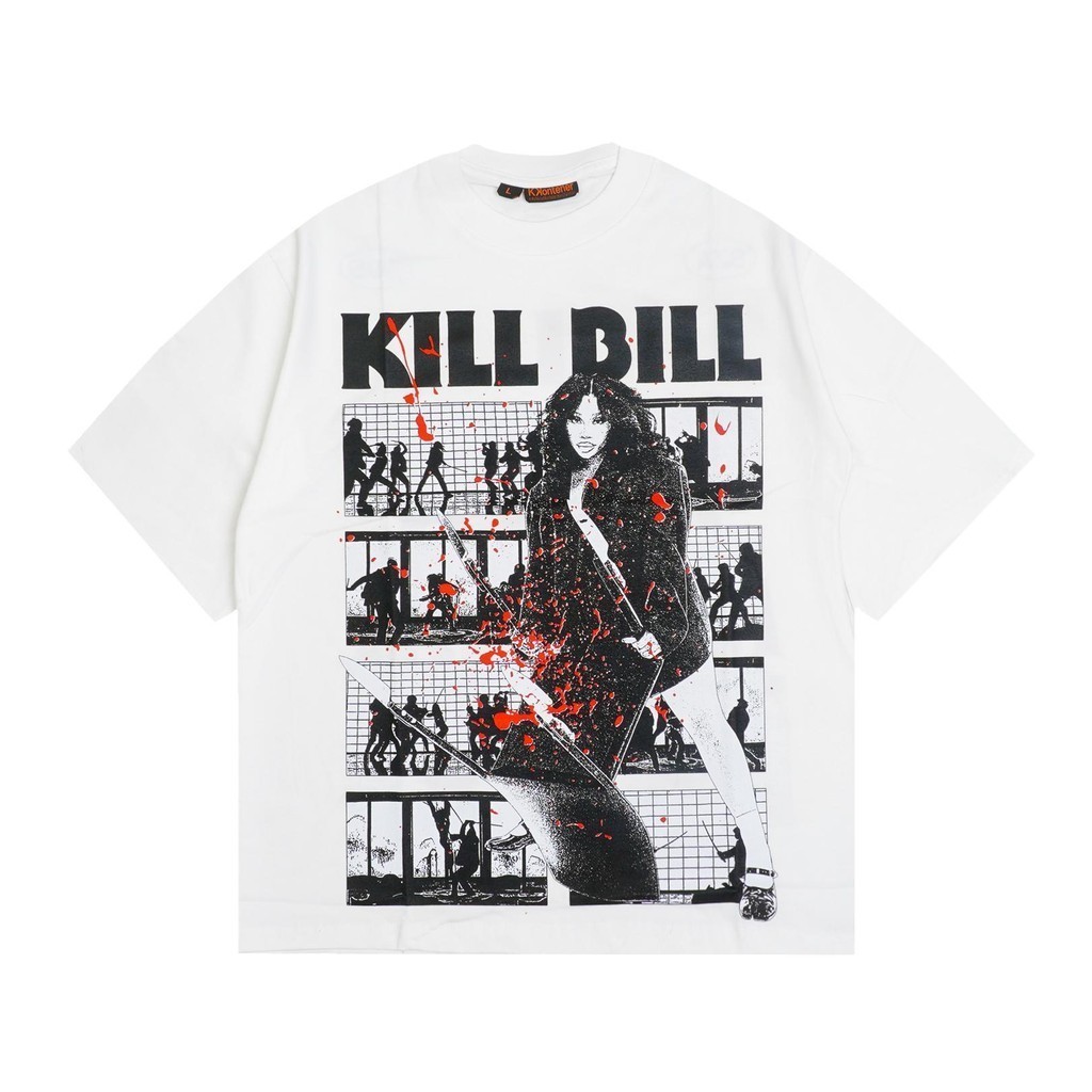 POP KKONTENER SZA KILL BILL RELAXED FIT TSHIRT WHITE
