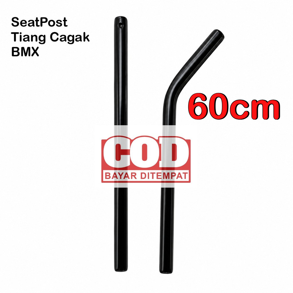 Tiang Cagak Pen 60cm Seatpost Sadel Besi Sepeda Bmx 22,2 x 60cm