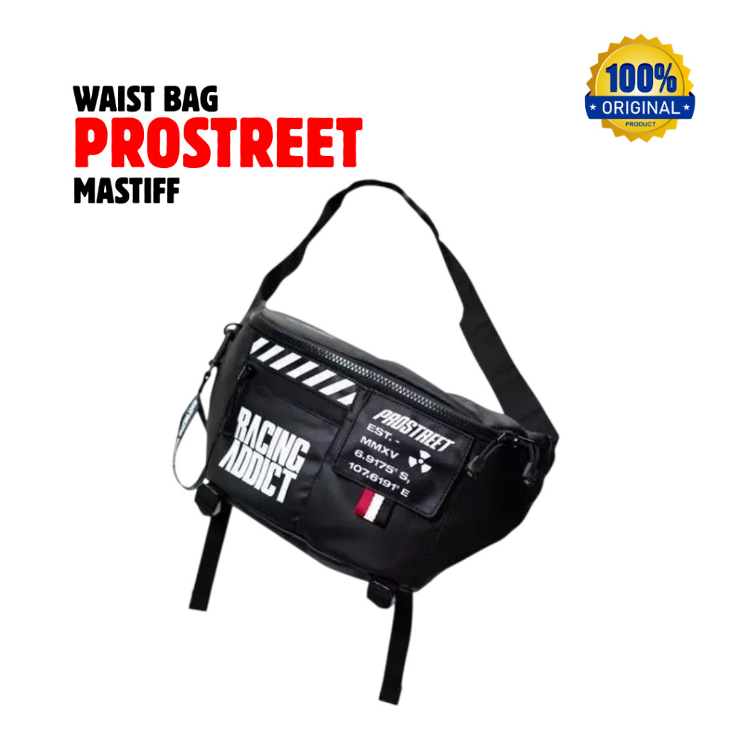 WAIST BAG PROSTREET TAS PINGGANG PROSTREET MASTIFF CODURA KULIT ORIGINAL