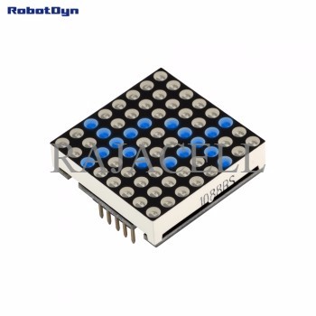 RJC BLUE Dot Matrix LED 8x8 module Arduino 32x32mm Driver MAX7219 Biru