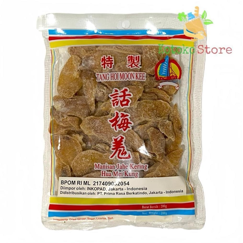 PRESERVED GINGER TANG HOI MOON KEE / MANISAN JAHE KERING TTS 200GR