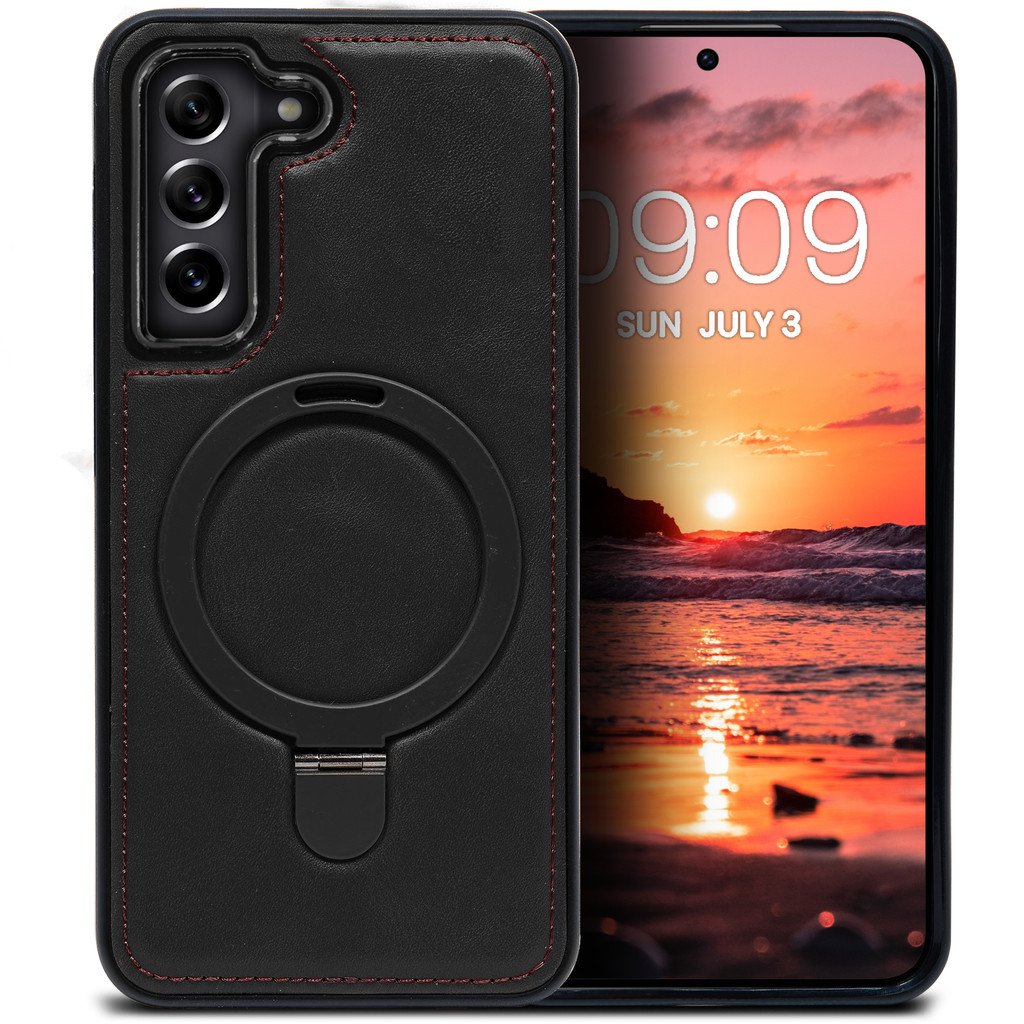 BRICASE Business Style Leather Case with Ring Stand for SAMSUNG S21 FE S22 S22 ULTRA S23 S23 ULTRA |