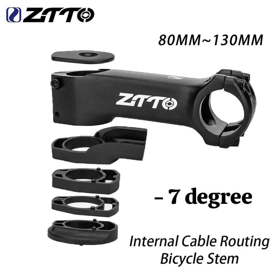 Foto Ztto Integrated Stem Nunduk 7 Derajat Internal Inner Cable Kabel Routing Alloy Sepeda Road Bike