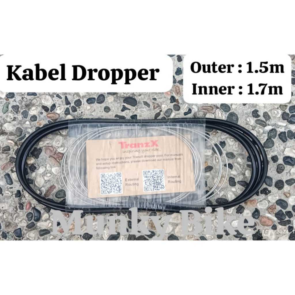 Foto Kabel Set Luar Dalam Outer Inner Shifter Dropper TranzX Sepeda Panjang 1.5m