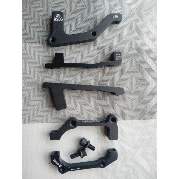 Foto Adaptor rotor 7 inch 180mm 8 inch 203mm disk brake mount adapter kaliper Postmount PM atau IS