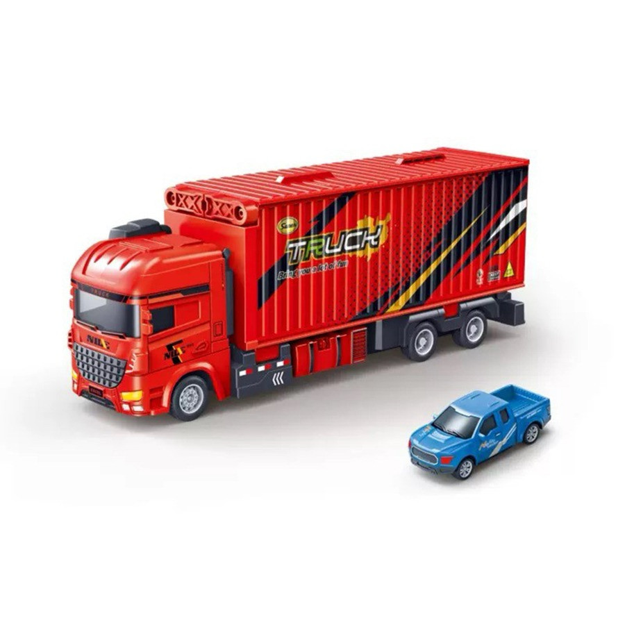 Child Inertia Variable rail car ejection car toy storage container car toy car truck model track eje