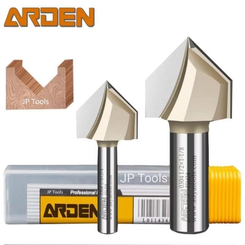 TlogoCV Arden Mata Router V Groove Bit / Mata Profil V