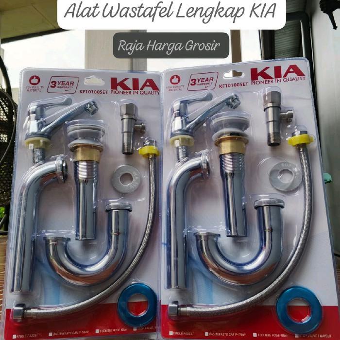 FAUCET SET KF10100SET ALAT WASTAFEL LENGKAP KIA // PERLENGKAPAN WASTAFEL SET // PAKET KRAN WASTAFEL 