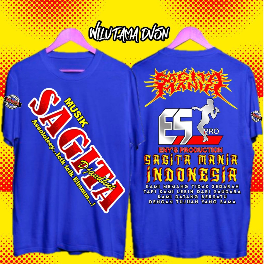 Kaos Baju SAGITA MANIA INDONESIA JANDHUT DANGDUT - Kaos nyaman adem