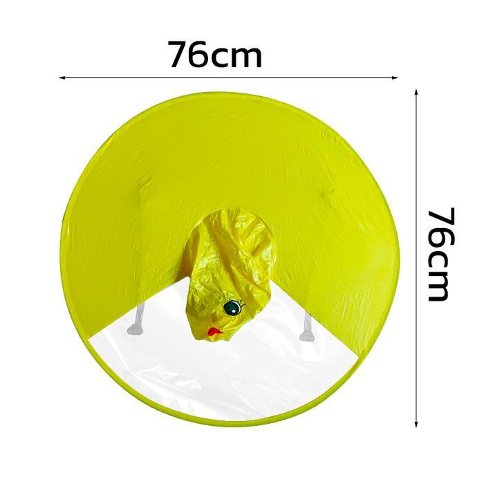 Jaket Hujan Bayi & Anak – Ponco Bebek Kuning dengan Topi UFO Anti Basah Lucu & Nyaman C487 - Kuning