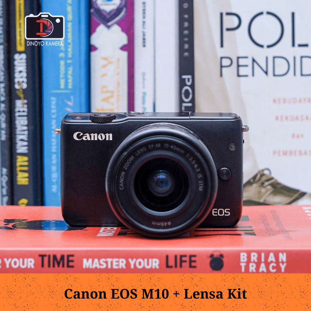 Canon Eos m10 + kit 15 45mm (Black) kondisi baik Second
