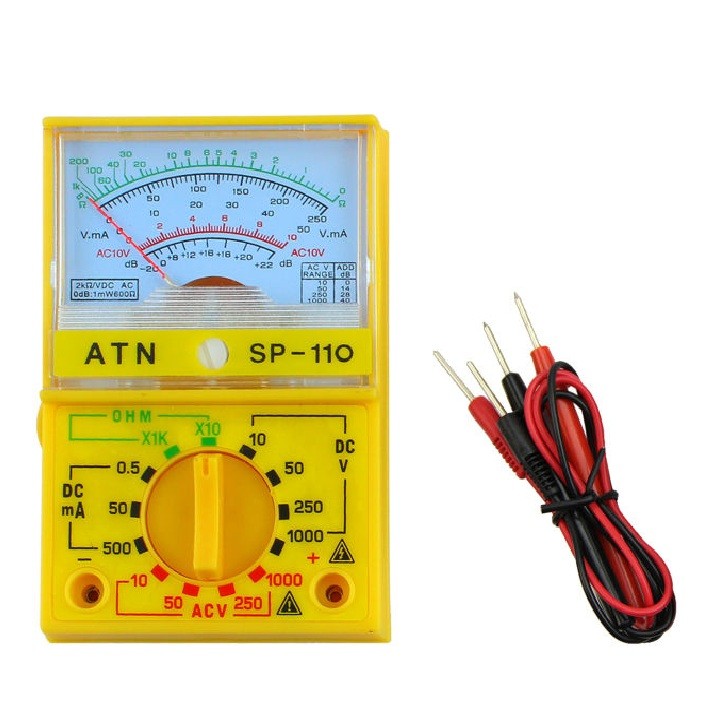 ATN Multitester Mini Avometer Alat Ukur Voltmeter SP110 Analog Ohm Saku