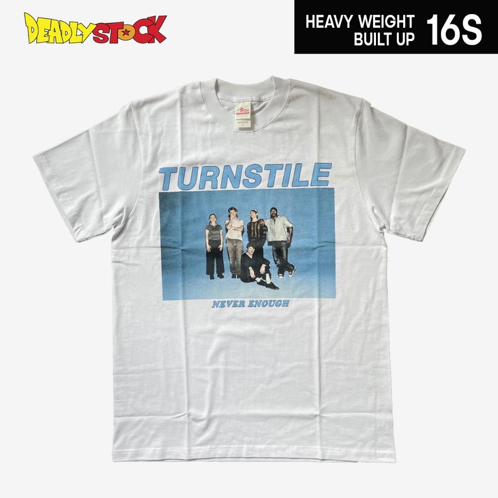 Kaos band hardcore bootleg Turnstile Never Enough dari Deadlystock