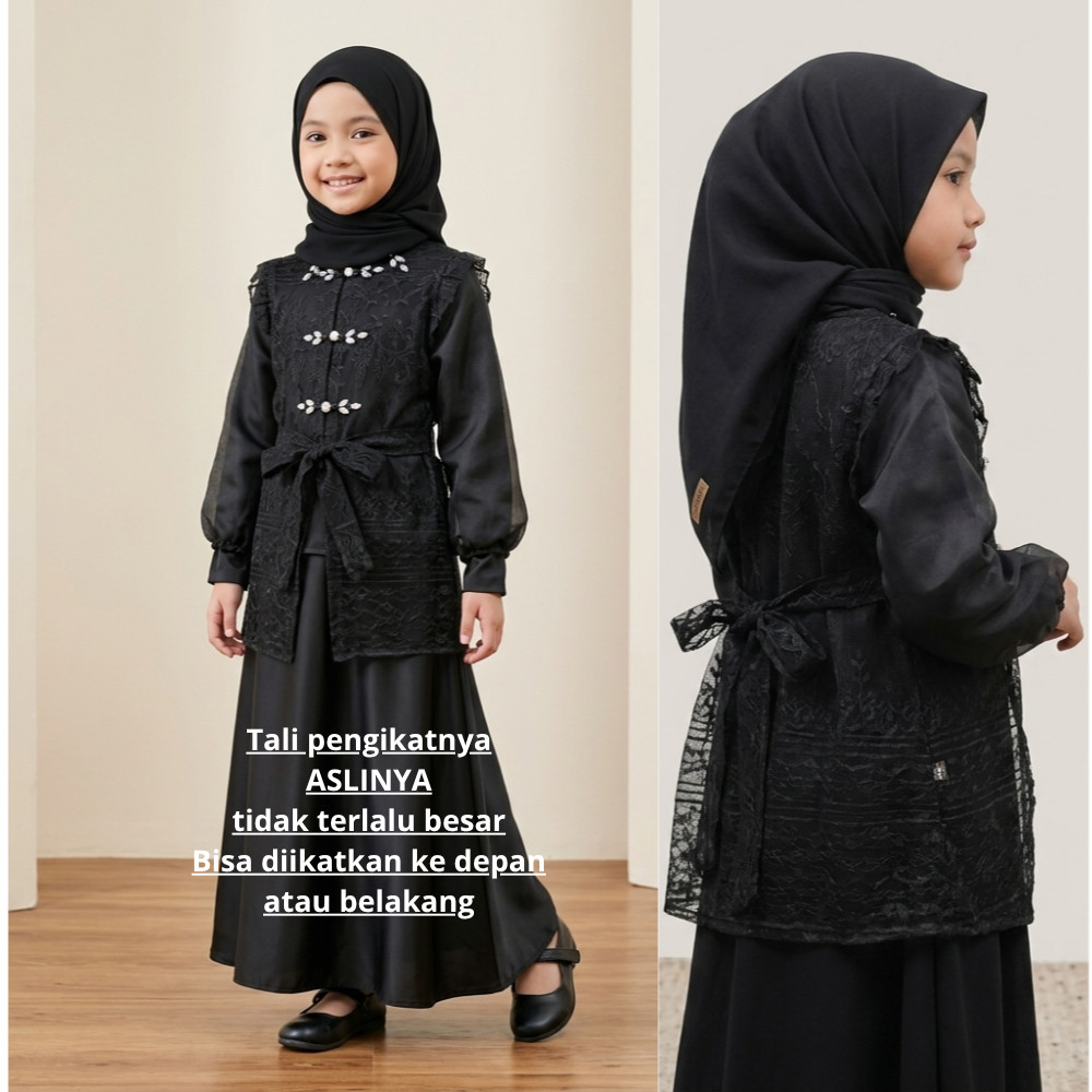 Alyssa Outer Anak Brukat Organza Premium Pakaian Outer Couple Ibu dan Anak Kondangan Pesta Wisuda Br