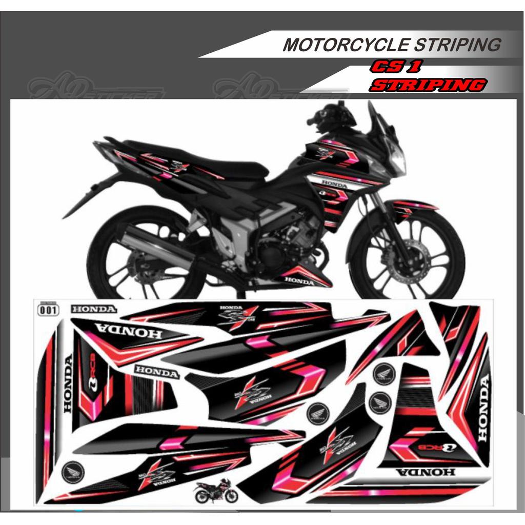 Decal Cs1 Full Body Stiker Cs1 Full Body Striping Cs1 Full Body Striping Honda Cs 1 Variasi Motif Or