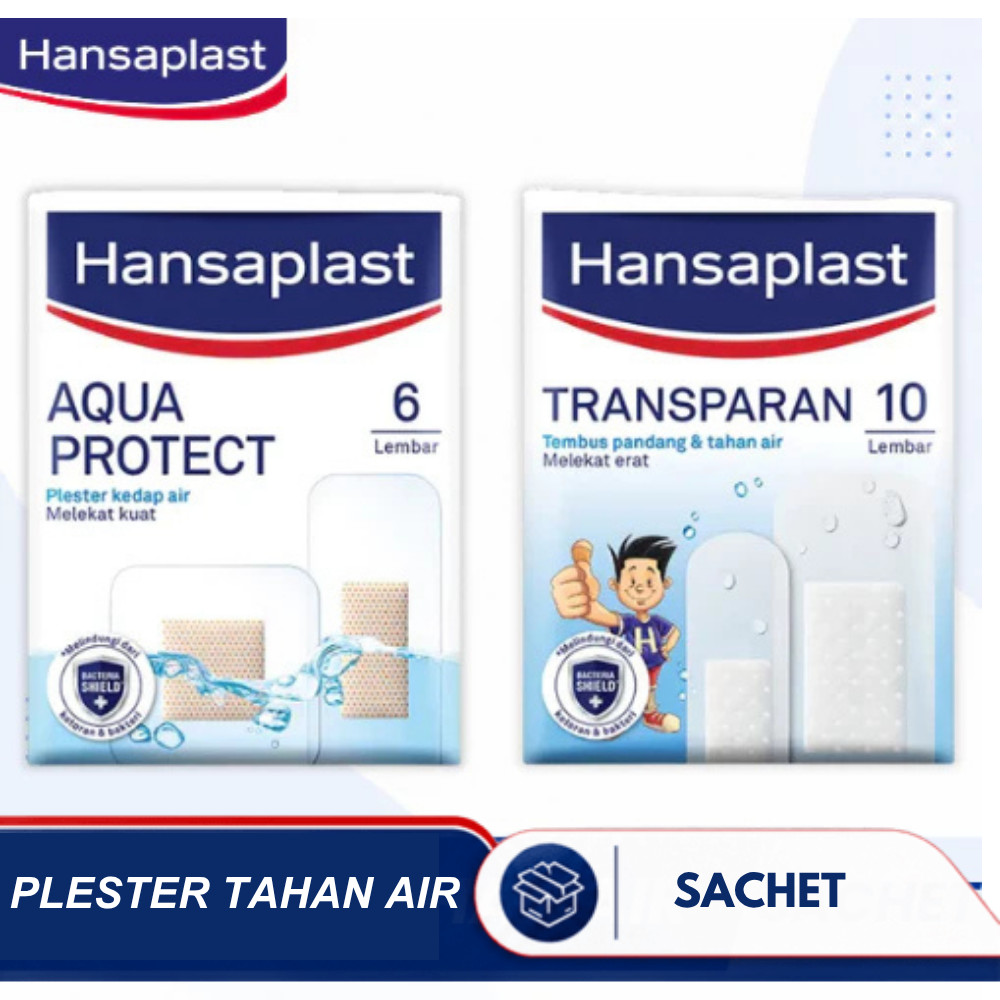 Hansaplast Aqua Protect Plester Waterproof Kedap Air | Hansaplast Transparent Plester Bening Waterpr