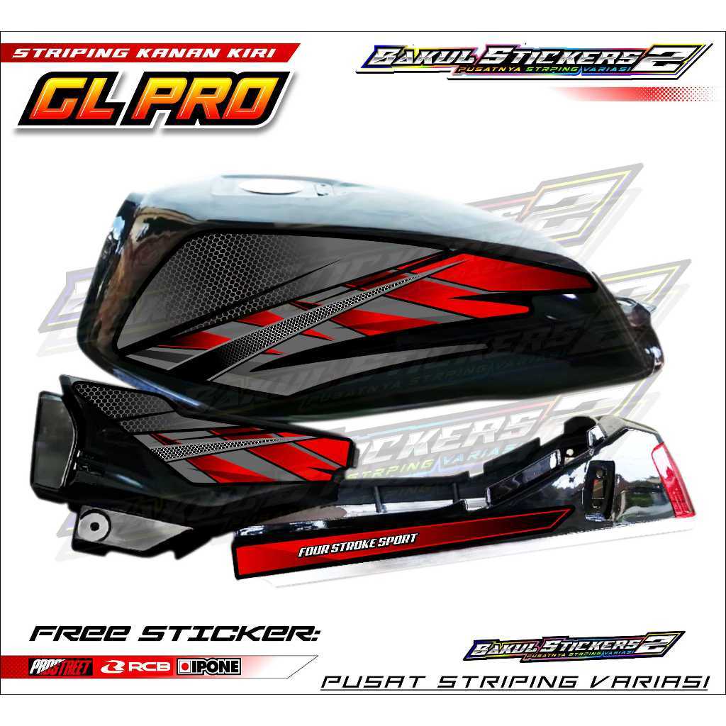 STRIPING VARIASI HONDA GL PRO - GL MAX / STICKER LIST VARIASI MOTOR GL PRO - GL MAX