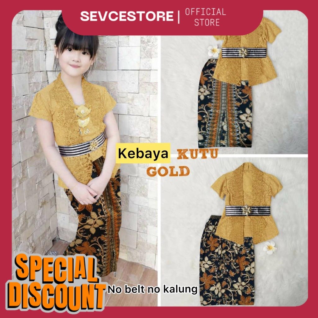 Kebaya Anak Perempuan Modern Set Kebaya Anak TK SD Setelan Kebaya Kutubaru Anak Cewek Baju Kebaya An