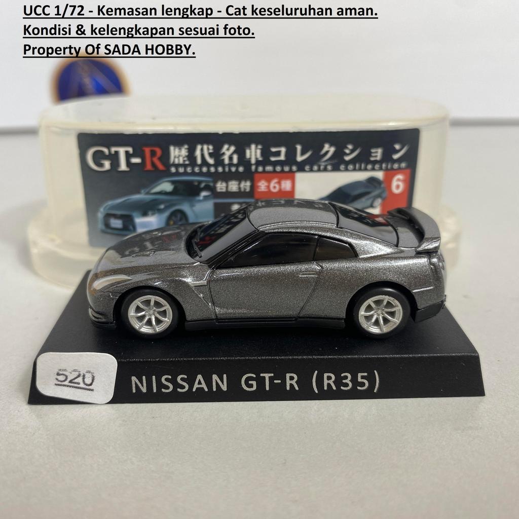 UCC 1/72 GTR Collection Nissan GTR R35 Grey Fullset