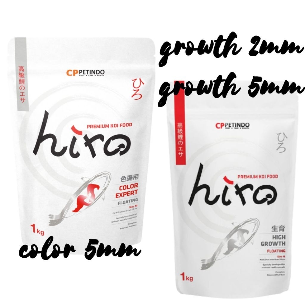 FERTUSHOP  HIRO COLOR / HIRO GROWTH / 1kg / pakan koi