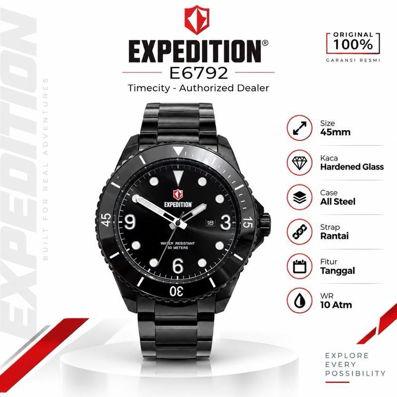 Jam Pria Expedition E6792 Rantai, 45mm