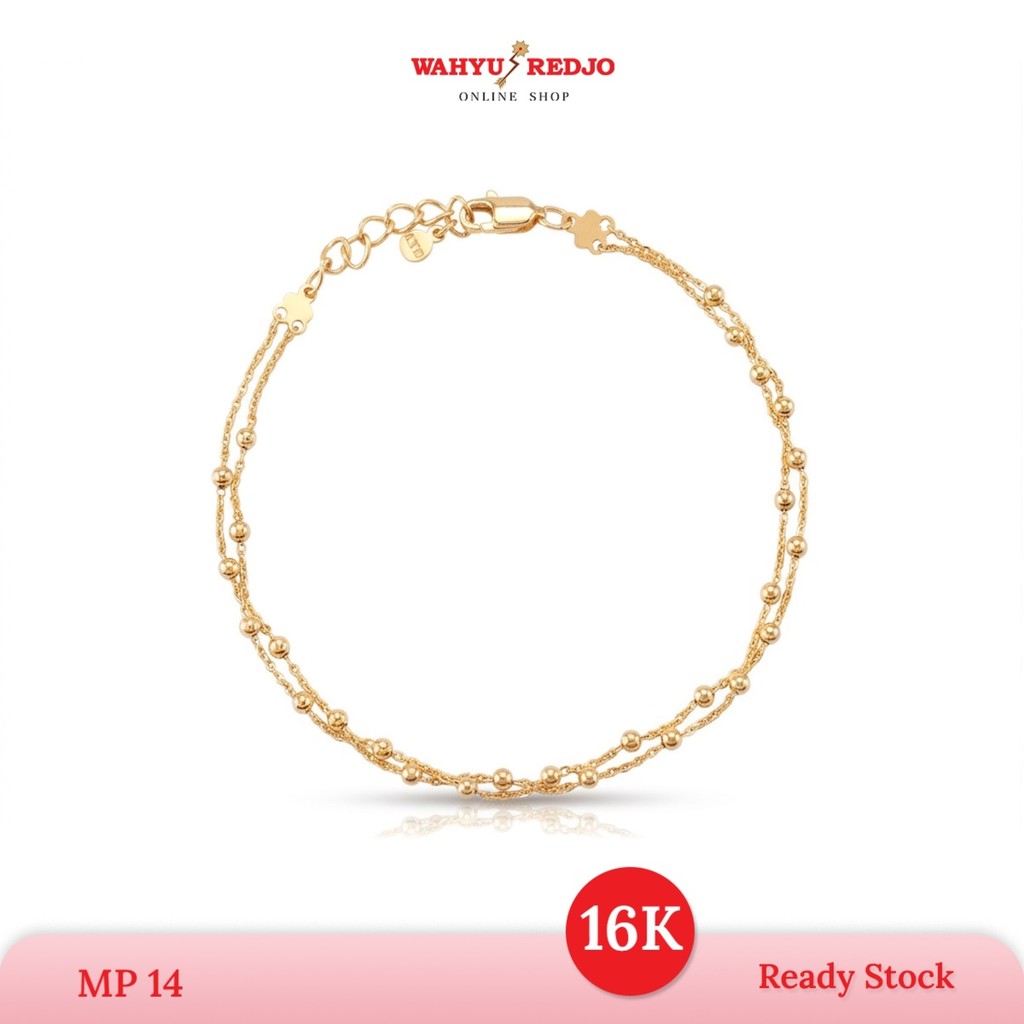 WAHYU REDJO - GELANG LAYER BOBA 16K EMAS ASLI 100% PAMERAN