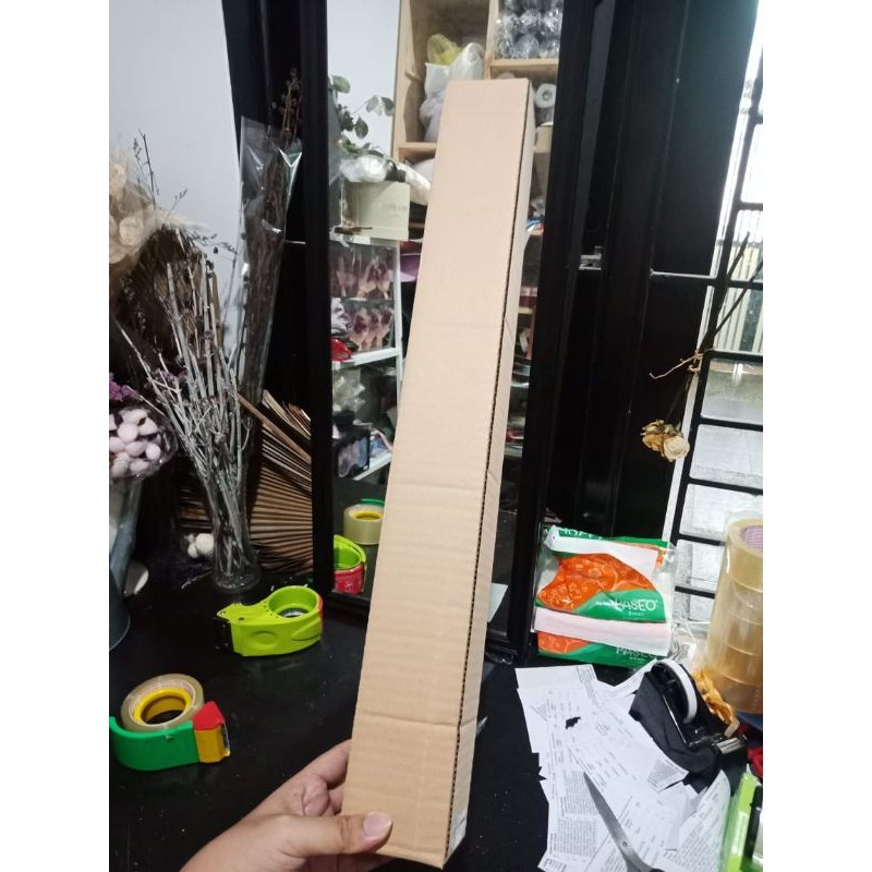 DUS KARTON/KARDUS/BUBBLEWRAP PACKAGING PANJANG 65CM UNTUK PAPER WRAP