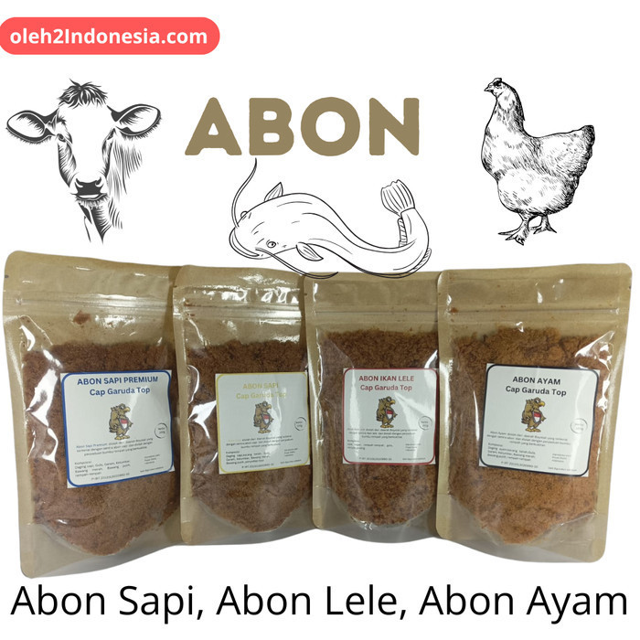 Abon Ayam & Ikan Lele Merk Garuda Top Khas  Boyolali 100gr
