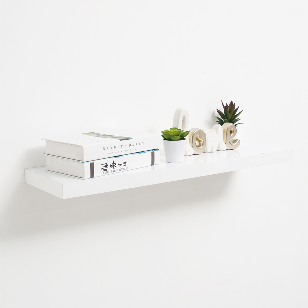 Informa Rak Dinding 80 cm - Putih Decorative Wall Shelf Rak Tembok Serbaguna Ambalan Dinding Minimal