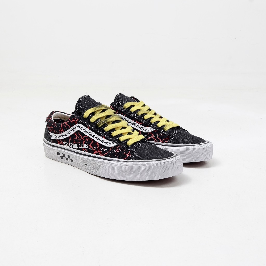 Vans Old Skool Stranger Things Hell Fire Club Black