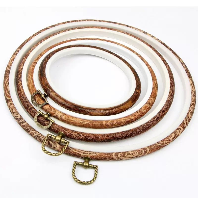 Alat Sulam Hoop Sulaman Bordir Motif Kayu – Pembidang Bidangan Sulam Estetik Awet Kuat