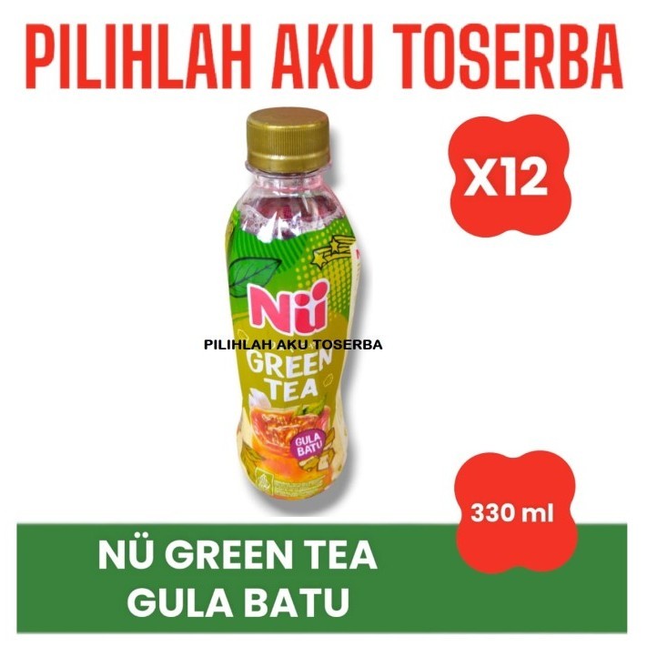 NU Green Tea ROYAL JASMINE GULA BATU 330 ml - ( HARGA 12 botol )