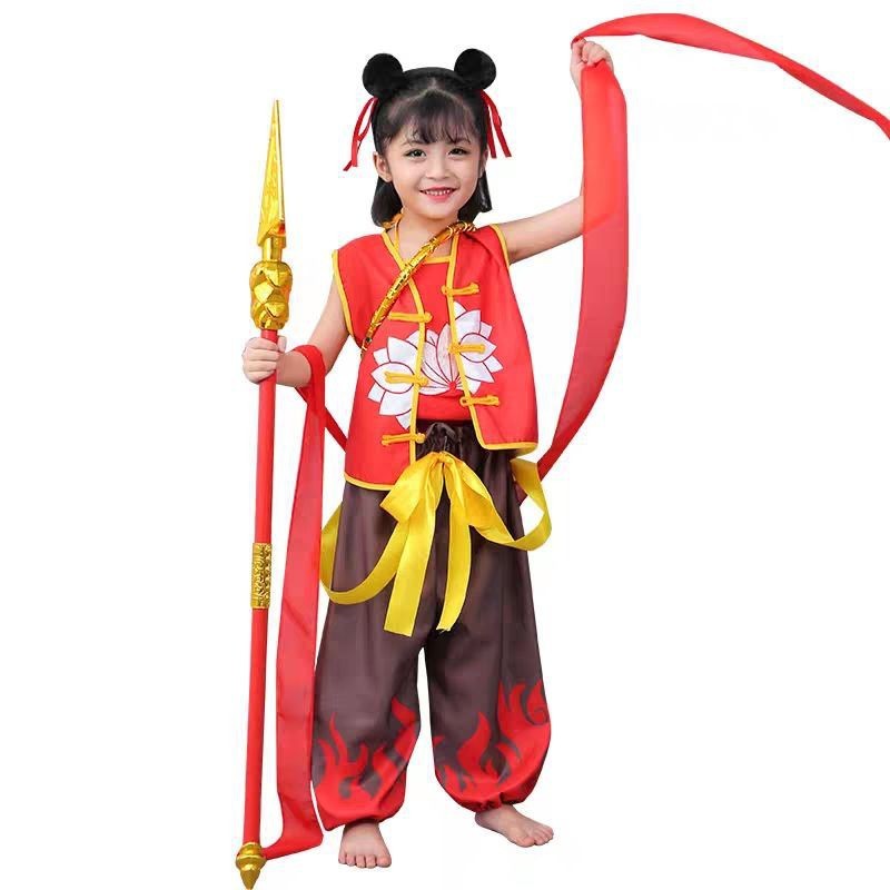 Nezha the Demon Child cosplay Nezha Costume Clothes Descended Demon Child Halloween Anime Girls Perf