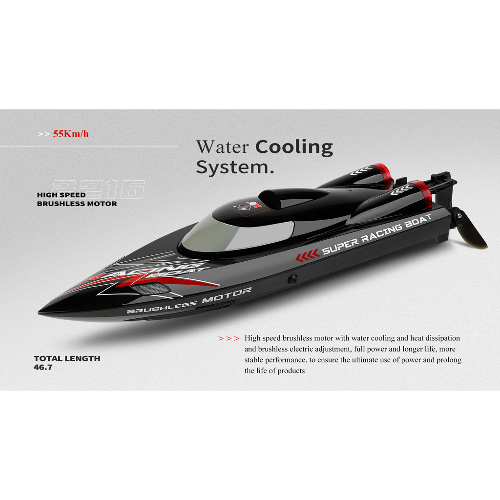 WLtoys WL916 WL912-A RC Boat 2.4Ghz 55KM/H Brushless High Speed Racing Ship Remote Control Speedboat