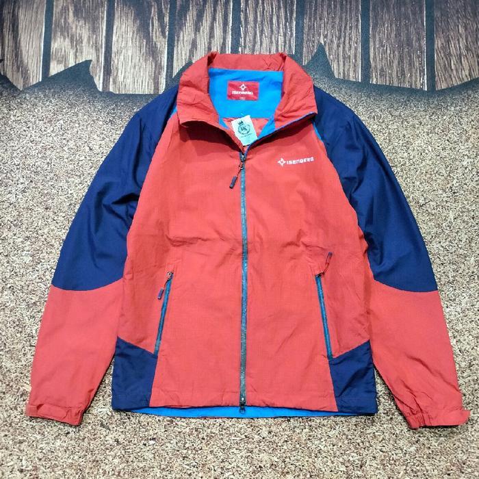 jaket outdoor wateerproof ISENBERG kombinasi warna multi colour casual size L