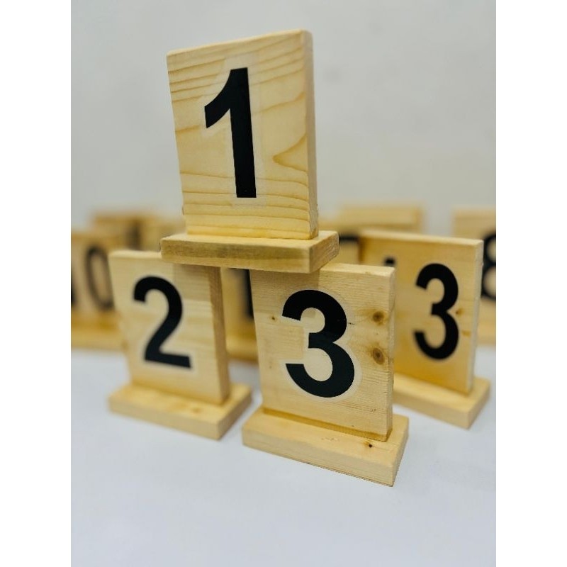 || TERMURAH || NOMOR MEJA KAYU JATI BELANDA / NOMOR MEJA MAKAN / NOMOR MEJA CAFE & RESTO / CUSTOM