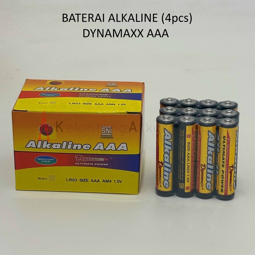 Baterai / Batre A3 (4pcs) Alkaline Dynamaxx A3 AAA Kemasan Box