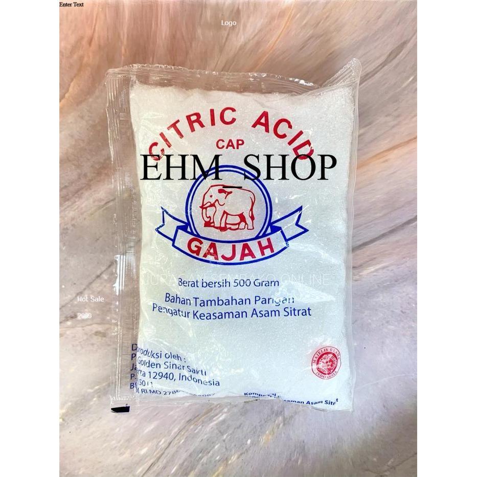 CITRIC ACID CAP GAJAH 500GR SITRUN CITRUN ASAM SITRAT