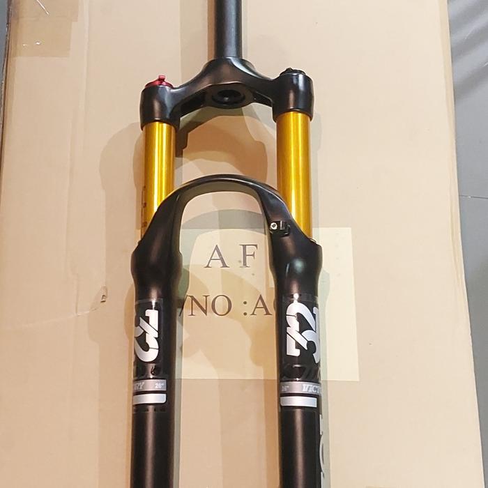 Fork Sepeda Vol Victory 26 Air Lock Travel 120 QR Oversize Black Gold