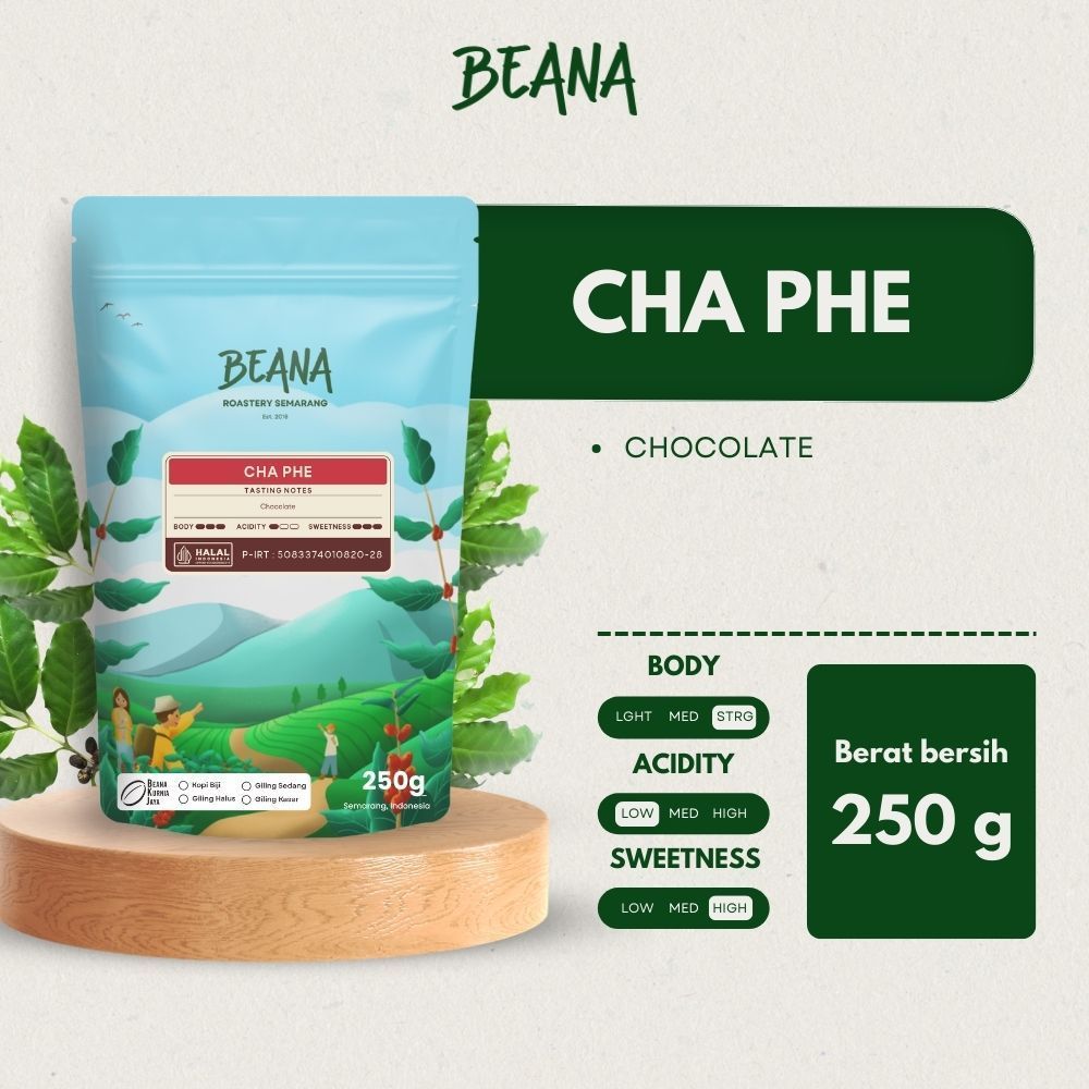 PROMOBeana Roastery - Ca Phe Vietnam Robusta Coffee Roasted Beans | Biji Kopi Bubuk 250grREADY