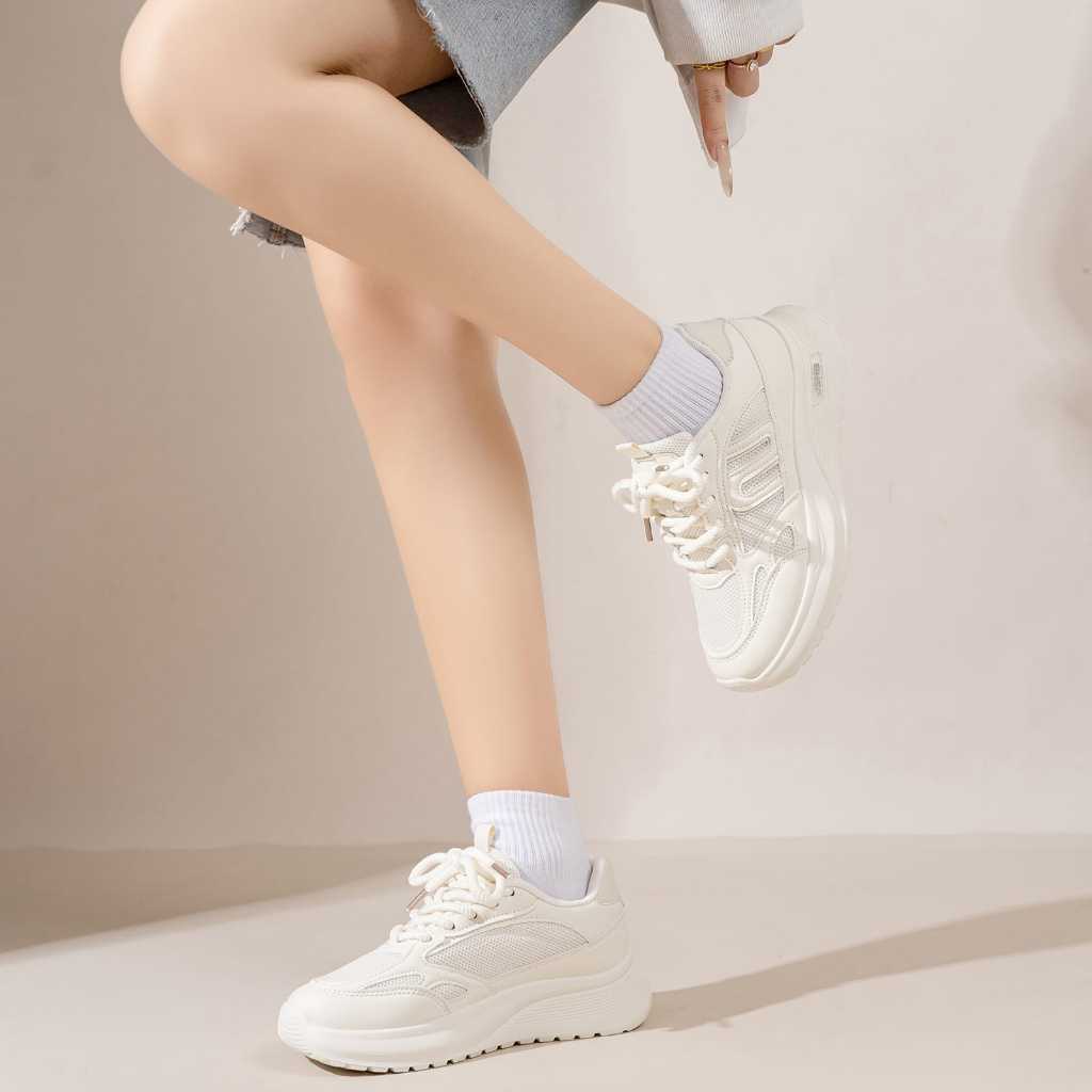[COD]ASNK SEPATU SNEAKERS PUTIH SEPATU WANITA FASHION WB-6272