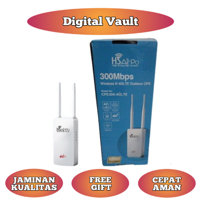 HSAIRPO CPE200 Outdoor 4G LTE & Wireless N 300Mbps 2.4ghz Router modem outdoor