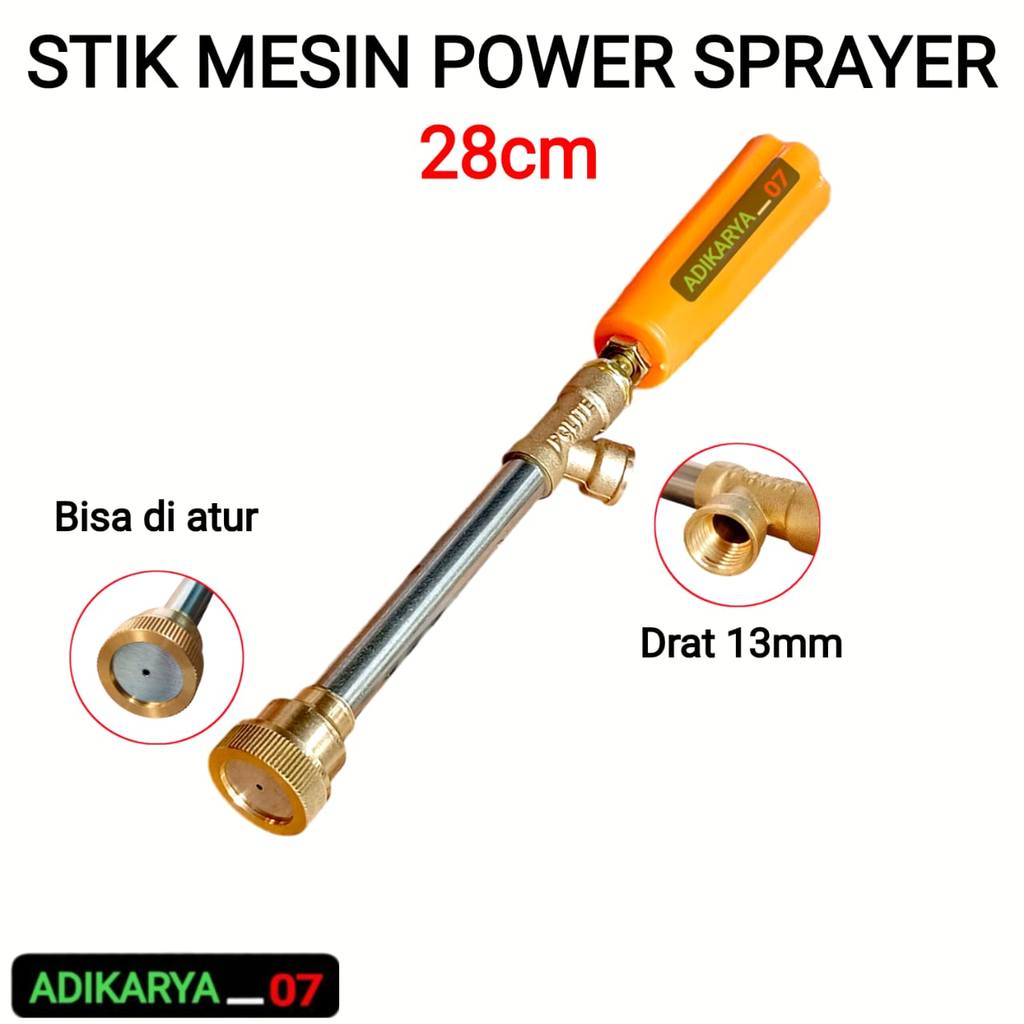 Stik Steam Stik Power Sprayer 28cm Stik Sprayer Gun Stik Cuci Motor Kuningan Stick Sprayer Sanchin
