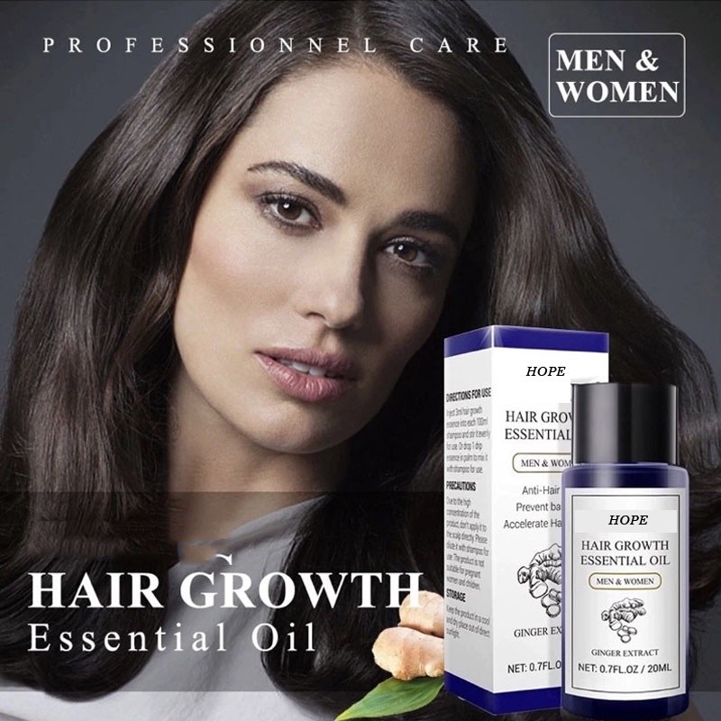 Hair Growth Essential Oil 20ml Serum penumbuh Rambut Dan Mencegah Kerontokan ORIGINAL